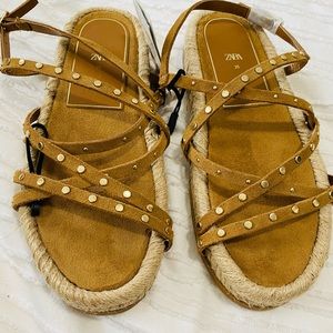 Zara Espadrille Sandals with strap